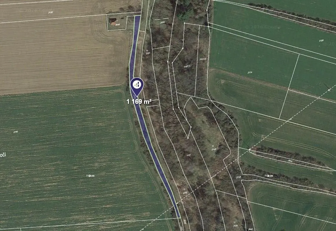 Prodej pozemku 1169 m²